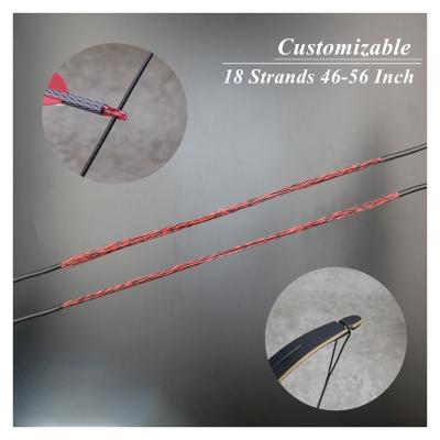 China Handmade Fit For Recurve Bow Strands Handmade String 18 46-56 Inch Replaceable Archery String For Recurve Traditional Bow Long Bow for sale