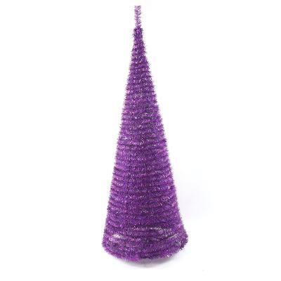 China Christmast Ornament Premium Quality Customize 3ft Pop Up Fold Purple Christmas Tree Christmas Tree Promotion Christmas Tree Sales for sale