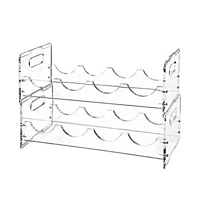 China Acrylic Wine Display Rack Plexiglass Stocked Display Rack For Wine Display Rack For Bottles for sale