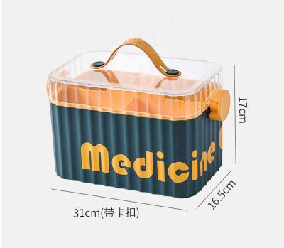 China Medicine Box Household Storage Box Family First Aid Kit Large Capacity Lockable Medicine Stored Organizer Storage Boxes for sale