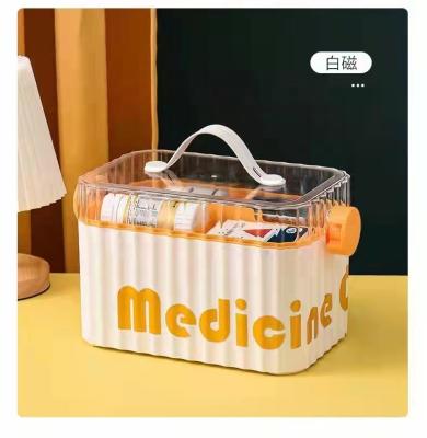 China New Design Household Medical Products First Aid Box Plastic Case Emergency Stocked Empty Medicine Chest for sale