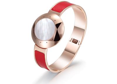 China Tätigkeits-Bluetooths Rose-Gold APP-IOS rotes intelligentes Armband-wasserdichtes Pedometer zu verkaufen