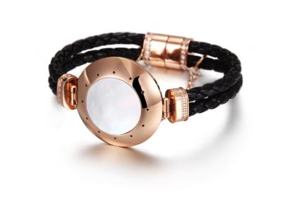 China Intelligente Armband-Kilometerzahl IOS-APP-Trainings-Bluetooths, die schwarzes Rose-Gold misst zu verkaufen