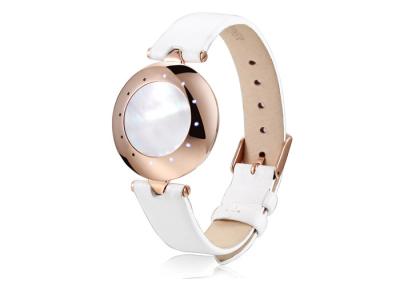 China Intelligentes IOS-Armbanduhr-Telefon-Hersteller-Pedometer-weißes Leder Rose-Gold zu verkaufen