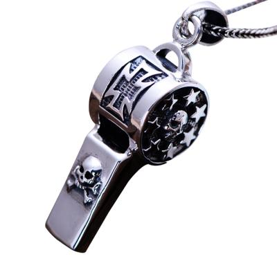 China Vintage Thailand Sterling Silver Necklace with Skull Whistle Style(047962W) for sale