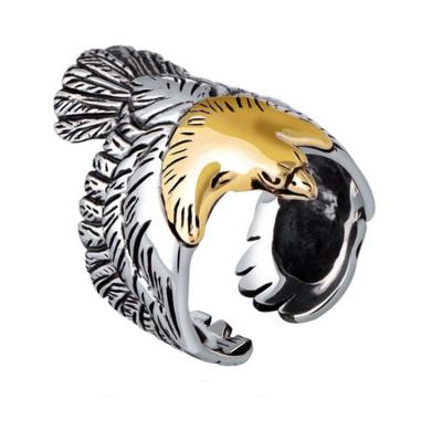 China Mens Fashion Jewelry Sterling Silver Eagle Sculpture Skyhawk Ring (XH042519W) for sale