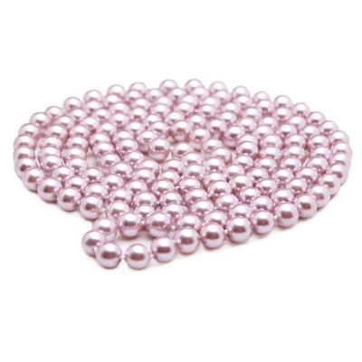 China Luxury Purple Round 8mm Shell Pearl Sweater Necklace 55 Inches (N08633) for sale