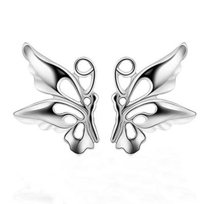 China Women's Fashion 925 Silver Plated Butterfly Style Stud Earrings (EESTUD09) for sale