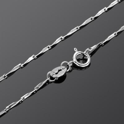 China 18K White Gold Small Link Chain Necklace for Women (NG012) for sale