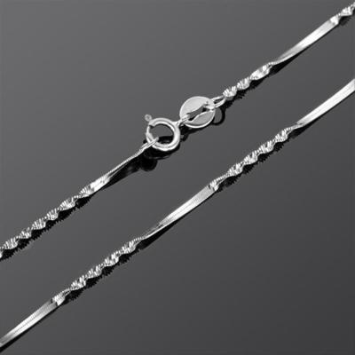 China 18K White Gold Link Chain Women Necklace 18 inches (NG013) for sale