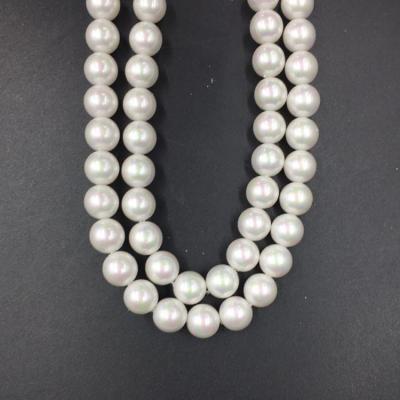 China DIY Handmade 8mm White Round Shell Pearl Beads Strand Wholesale Online for sale