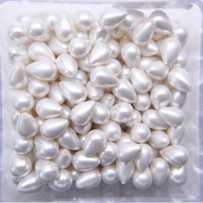 China Wholesale High Quality DIY Handmade 10mmx14mm Pear Shap Pearl Loose Beads for sale