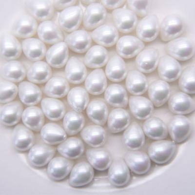 China Wholesale High Quality DIY Handmade 12mmx15mm Drop Shap Shell Pearl Loose Beads for sale