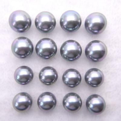 China Wholesale High Quality Round Shape Half Hole Shell Pearl Loose Bead for DIY Handcraft for sale