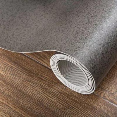 China Customized Commercial PVC Linoleum Roll Flooring Sticker Modern Heterogeneous Flooring for sale