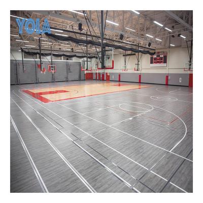 China Modern Indoor Badminton Volleyball 5mm PVC Basketball Sports Flooring ITTF Approved Table Tennis Court Mat PVC Sports Flooring for sale