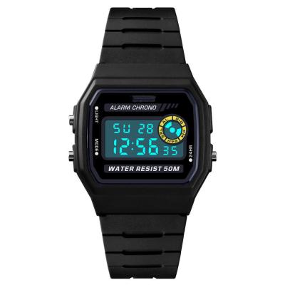 China New Promotion Watch EL Light Cheap Watch Digital Plastic Watch 1413 for sale