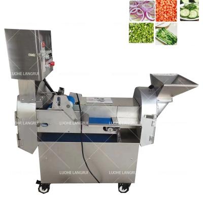 China Slicing Adjustable Automatic Industrial Slicing Machine Fuit Size Cabbage Dicer Vegetable Slicer Machine for sale