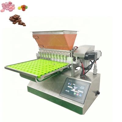 China Semi Automatic Laboratory Scale Jelly Sugar Deposit Manual Hard Candy Factory Small Candy Bear Depositor Gummy Machine for sale