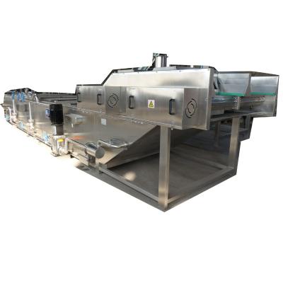 China Bath Type Food Water Boxes Tunnel Pasteurizer / Pasteurization Equipment for sale