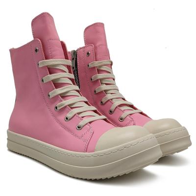 China PU 2023 Multicolor Shoes For Women New Styles Casual Unisex High Top Zapatos Leather Sneaker Boots Women Shoes for sale