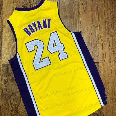 China Anti-Bacterial Basketball Jersey #24 Kb Bryant #8 Mamba #23 James Stitched Customized Hight Quality Embroidered Original Basketball Jersey for sale