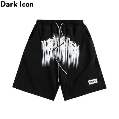 China Breathable Terry Material Men Shorts Elastic Waist Printed Shorts Men Cotton 3 Colors for sale