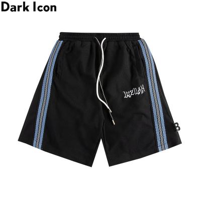 China Breathable Summer Fashion Men Side Stripe Street Stripe Waist Shorts Man 3 Colors Elastic Shorts for sale