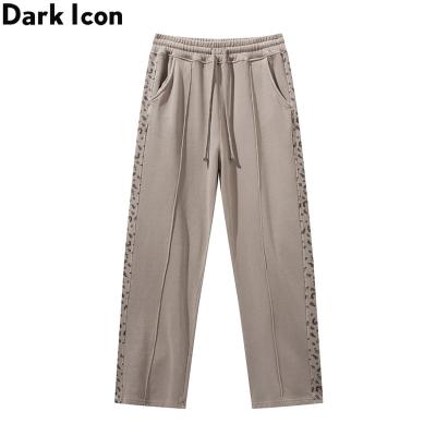 China Plus Size Side Bandana Patchwork Straight Men's Sweatpants Washing Pants Material Man for sale