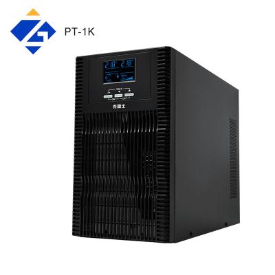 China Home use and business online small and medium sine wave 1KVA 1000VA 1000watts 220V UPS uninterrupted power supply with built-in battery for sale