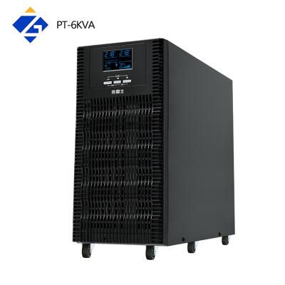 China Home Use and Small and Medium Enterprise Zero Transformation 6KVA 6000VA 6000Watts High Frequency Pure Sine Wave UPS Online Systems for sale