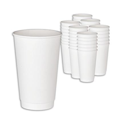 China Waterproof and Greaseproof/Mmicrowave safe Paper Coffee Cups 16Oz Made China Superior Quality Without Lid Biodegradable Paper Cup for sale