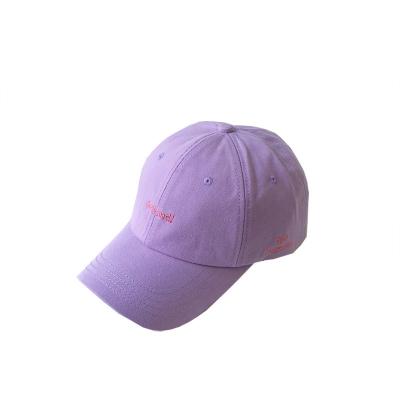 China Summer Cotton Baseball Caps 6 Colors JOINT Unstructured Letter Embroidered Adjustable Curved Bill Cap Dad Hat for sale