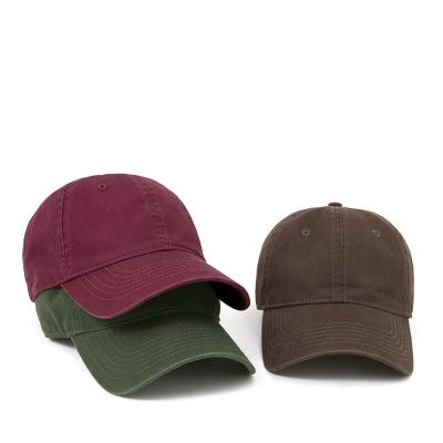 China Unstructured Embroidery 3d Logo Golf Caps Custom 6 Panel Baseball Cap Solid Color Soft Cotton Twill Top Single Blank Dad Hats for sale