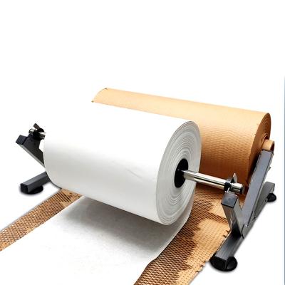 China Moisture Proof Manual Package Honeycomb Wrapping System Recyclable Paper Honeycomb Wrap Paper Roll For Wrapping Liner Paper for sale