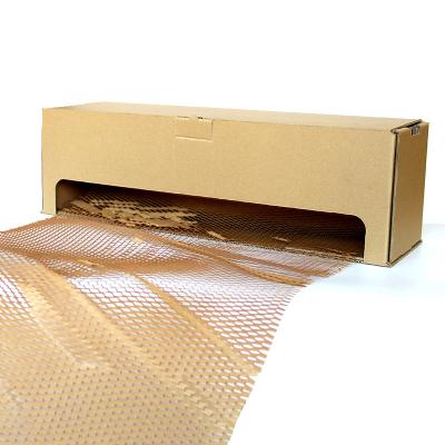 China Logistics Recyclable Biodegradable Eco Friendly Recyclable Wrapping Wrap Protective Compostable Gift Cushioning Gift Honeycomb Wrapping Paper for sale