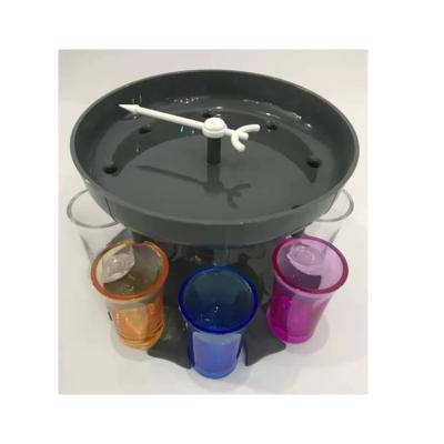 China Fashional Silicone Shot Dispenser Waster Dispenser Funnel Cups Cocktail Liquids Wine Refilling Holder With Plugs Rotate Arrow for sale