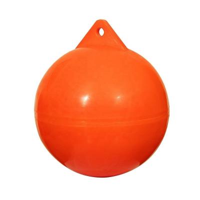 China Corrosion Resistance Water Surface Observation Point Mooring Buoy Filled With Foam Floats Buoy Plastic Marine Floating Ball for sale