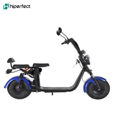 China Double seat 2 wheel brushless motor big fat tire 2000W big fat tire standing electric scooter citycoco COC EEC HP111E-B for sale