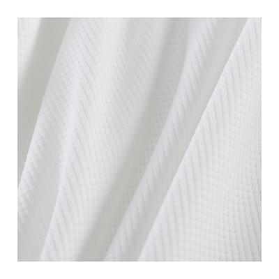 China 100% French Knitch Terry Heavy Knit Twill Polyester Fabric Organic Polyester Fabric Waffle Fabric for sale