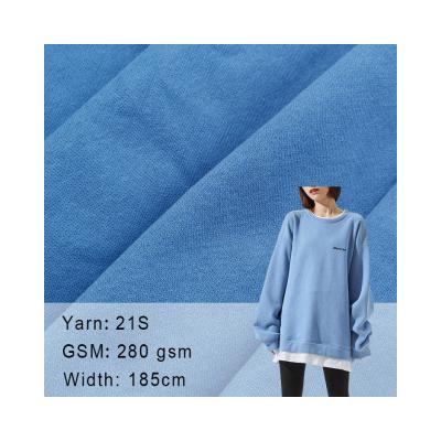 China 280gsm Soft 55 Cotton 45 Polyester Fabric Organic Cotton Blend Fabric Cotton Polyester Fleece Fabric For Hoodie for sale