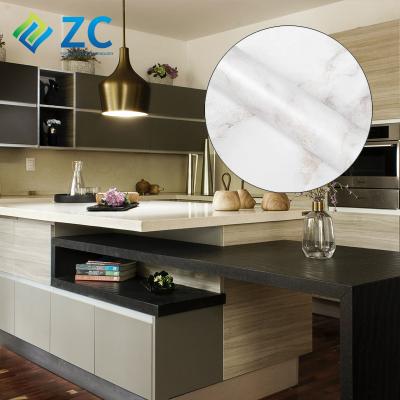 China ZHICAI Traditional Wallcovering Marble Effect Custom Wallpaper Printing Contact Paper Waterproof Skin And Stick Decorative Film For Kitchen for sale