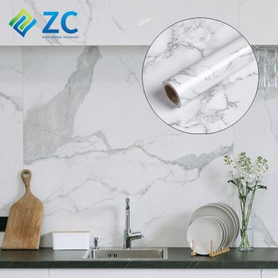 China Wholesale Vintage Traditional Removable Marble Self Adhesive Wallpaper Paper Contact ZHICAI Decorative Film For Furniture Panel for sale