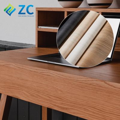 China ZHICAI Touch Home Furniture Self Adhesive Paper Decorative Films Peel And Stick Self Adhesive 3D Wallpaper Wooden Rolls Wall Stickers for sale