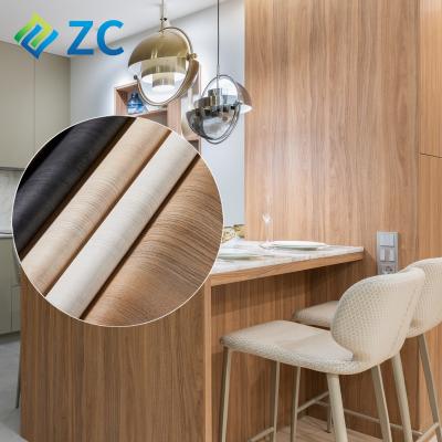 China ZHICAI 3D peel and stick design self-adhesive high quality contact paper self-adhesive wood sticker home decorative wallpaper door films for sale