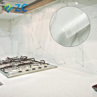 China ZHICAI Marble Wallpaper Roll and Stick Big Home Furniture Self Adhesive Decorative Film Contact Paper for Sideboards for sale