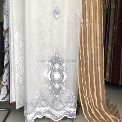 China Blackout Free Sample 100% Polyester Curtains With Tied Drapery Embroidery Indian Silk Curtains for sale