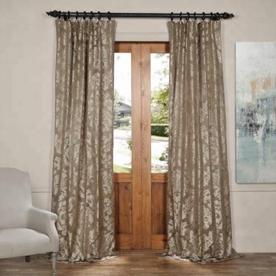 China Blackout New Products Curtain For Kitchen Rope Weight Railroad Track Jacquard Curtain for sale