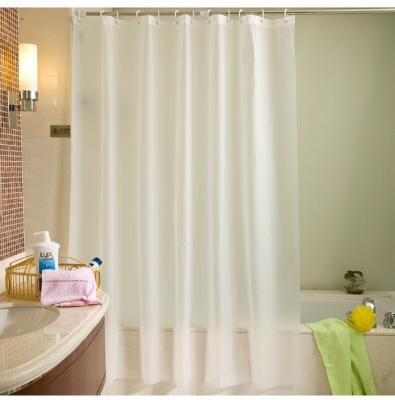 China Durable Matte Transparent Waterproof Shower Curtain Shower Curtain, Peva Solid Color Shower Curtain Hotel for sale