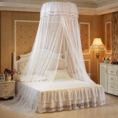 China Insecticide Treated Hot Selling Luxury Product Dome Cipher Heightening Bed Curtain , High End Upper Lace Princess Bed Curtain for sale